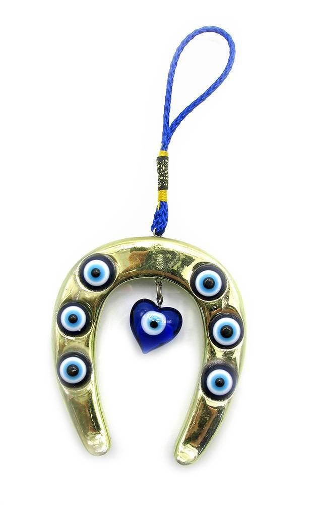 

Амулет от сглаза с золотой подковой (12 шт/уп)(7,5х8,5х1 см)