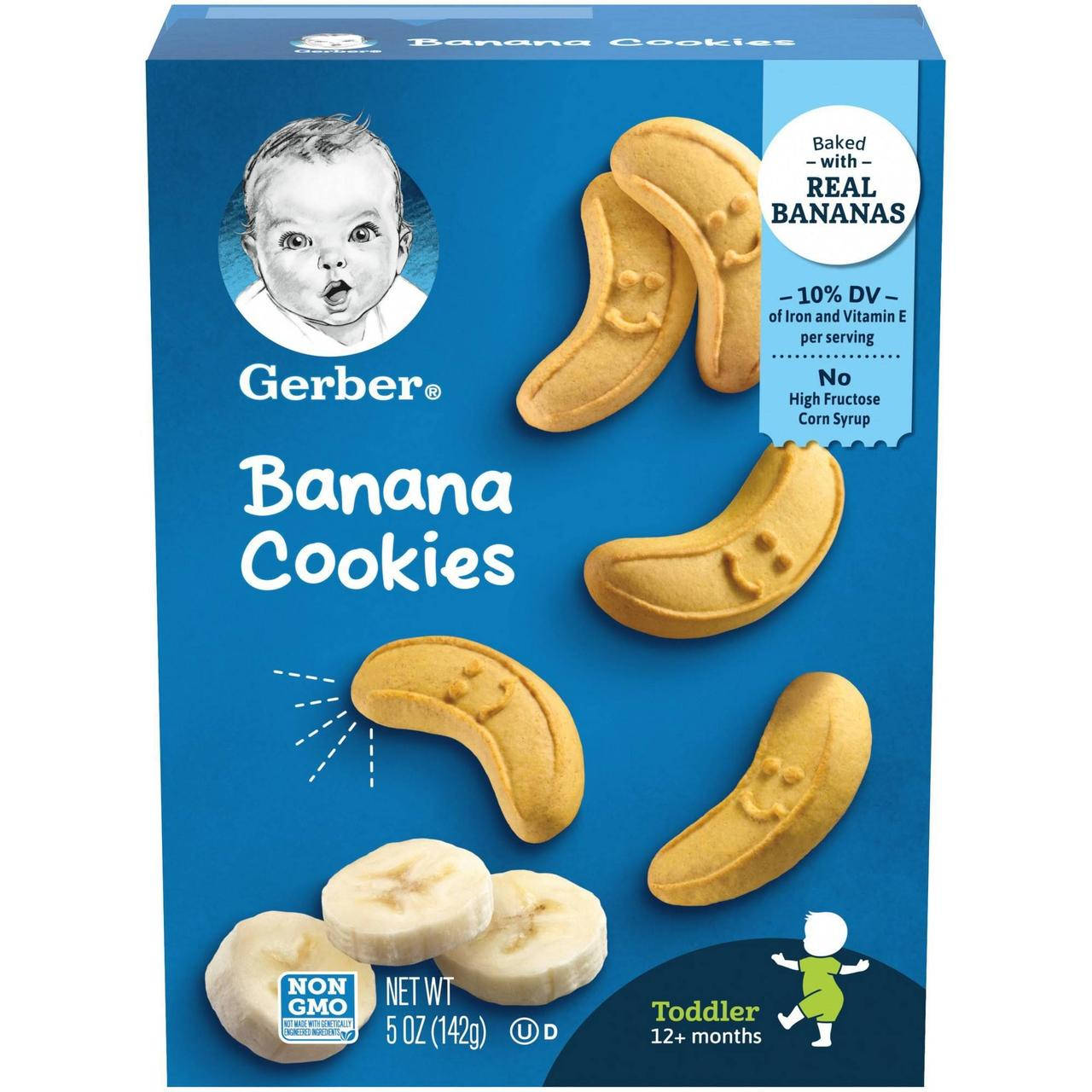 

Gerber, банановое печенье, для детей старше 12 месяцев, 142 г