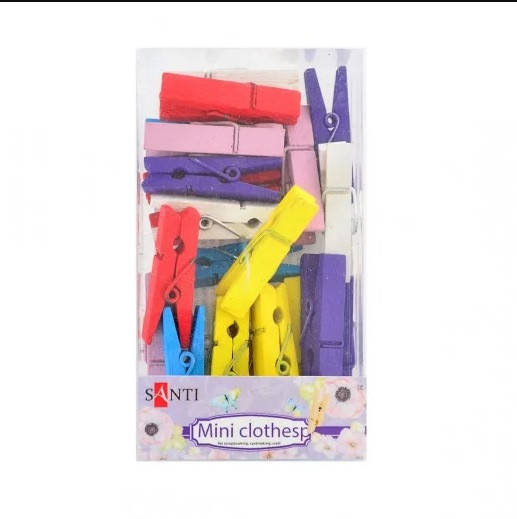 

Набор прищепок деревянных Santi 3.5см, 24шт = 1уп