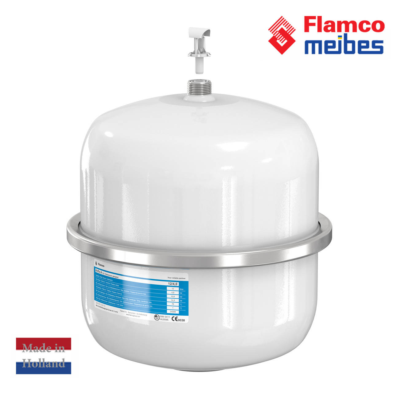 

Расширительный бак Flamco AirFix А 12 для ГВС, ХВС, 12 литров, Голландия