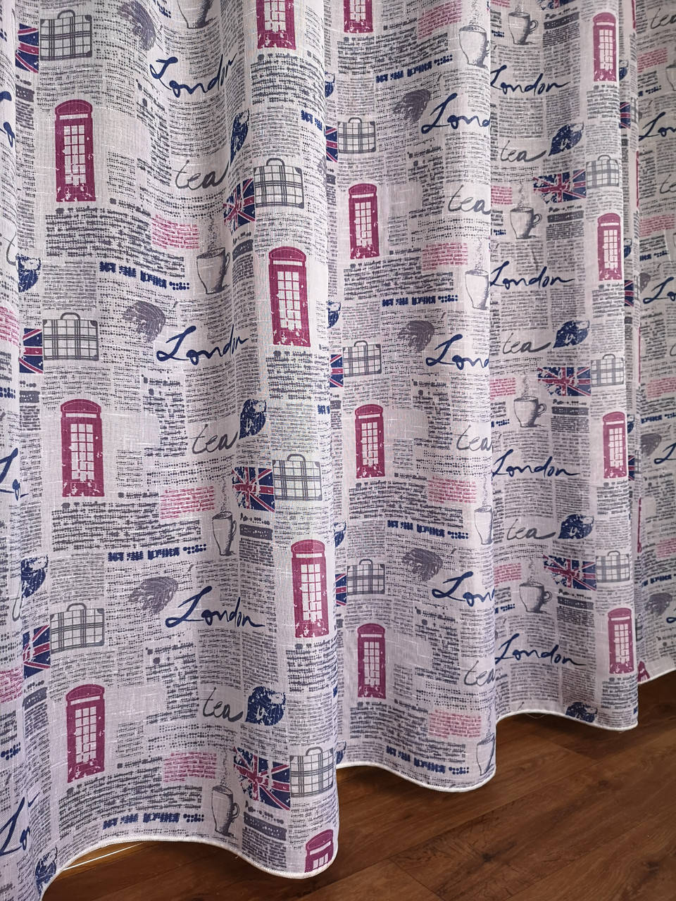

Тюль лен газетка Лондон
