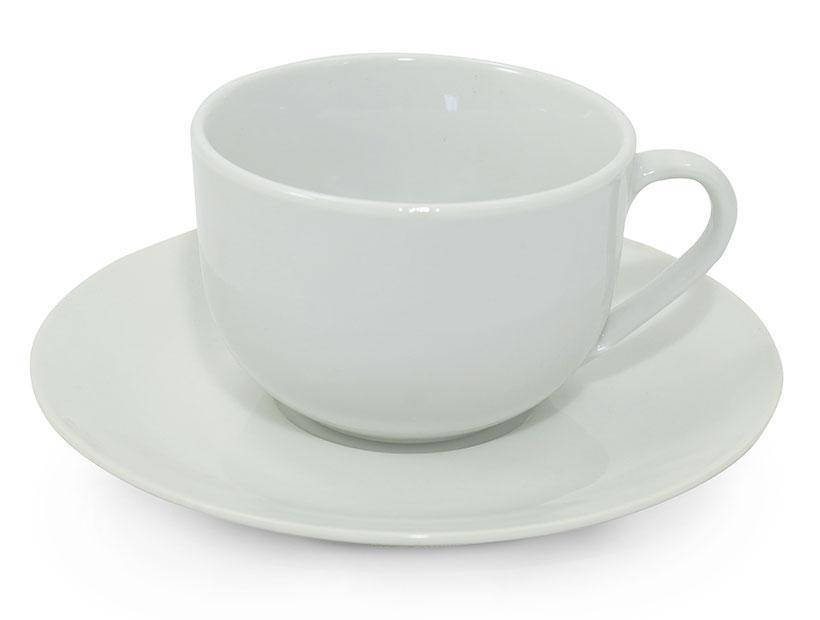 

Чашка с блюдцем Interos White 83162 200 мл, Белый