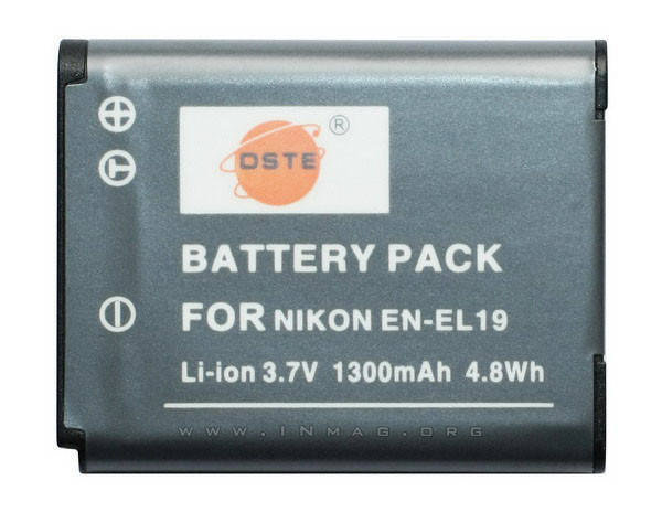

Аккумулятор для фотоаппарата Nikon EN-EL19, 1300 mAh.