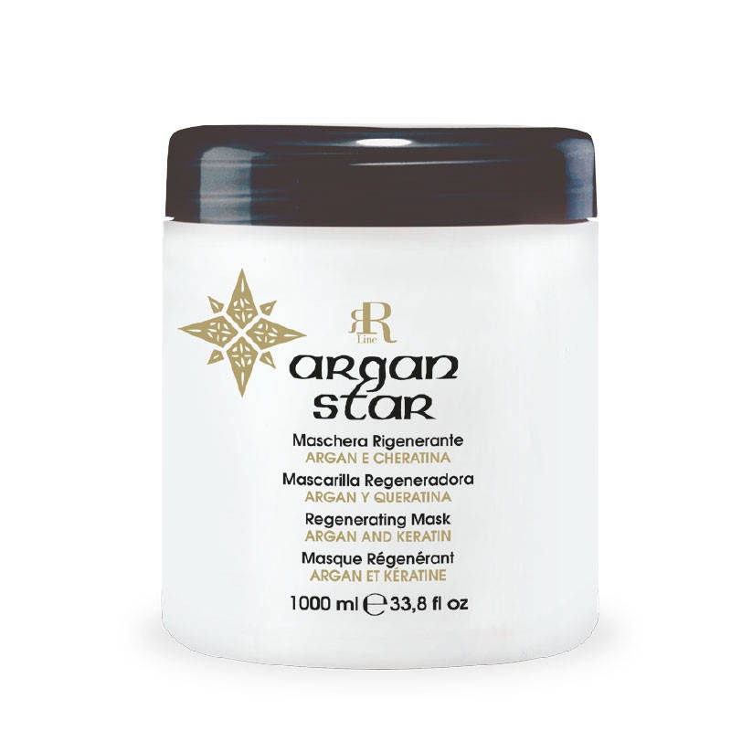 

Маска для волосся регенеруюча з аргановою олією і кератином Rline Argan Star 1000 мл