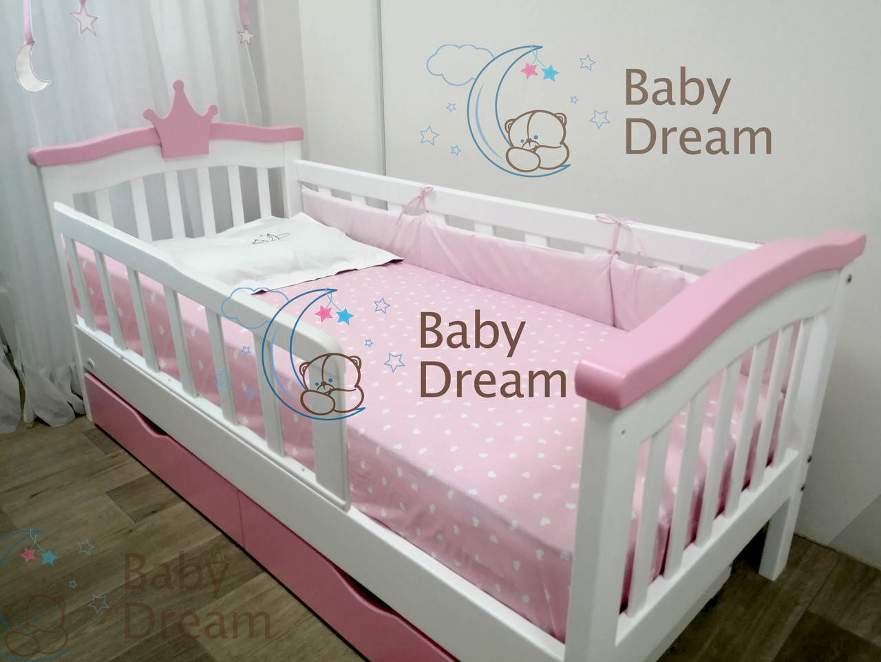 

Детская кровать для девочки от 3 лет Selfie Baby Dream