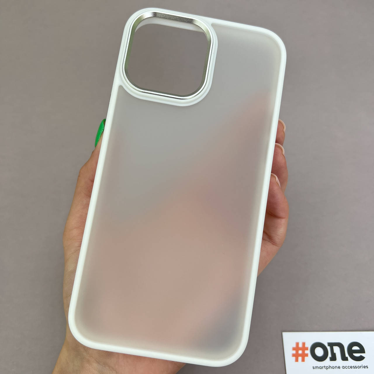 

Чехол для Apple iPhone 13 Pro Max матовый с бортиком для камеры чехол на айфон 13 про макс белый T3P