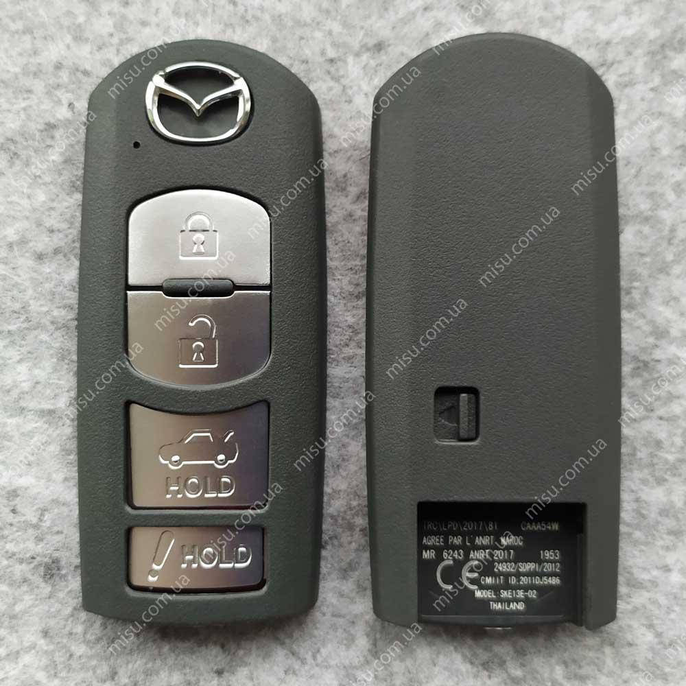 

Mazda Смарт ключ (корпус) 4 кнопки багажник 2, 3, СХ-7, СХ-9