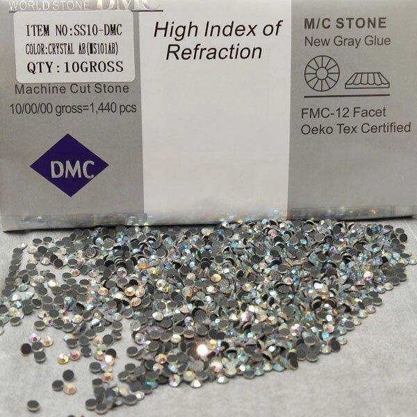 

SS10 термоклеевые стразы дмс (dmc Китай) col Crystal AB (ДМС-008)