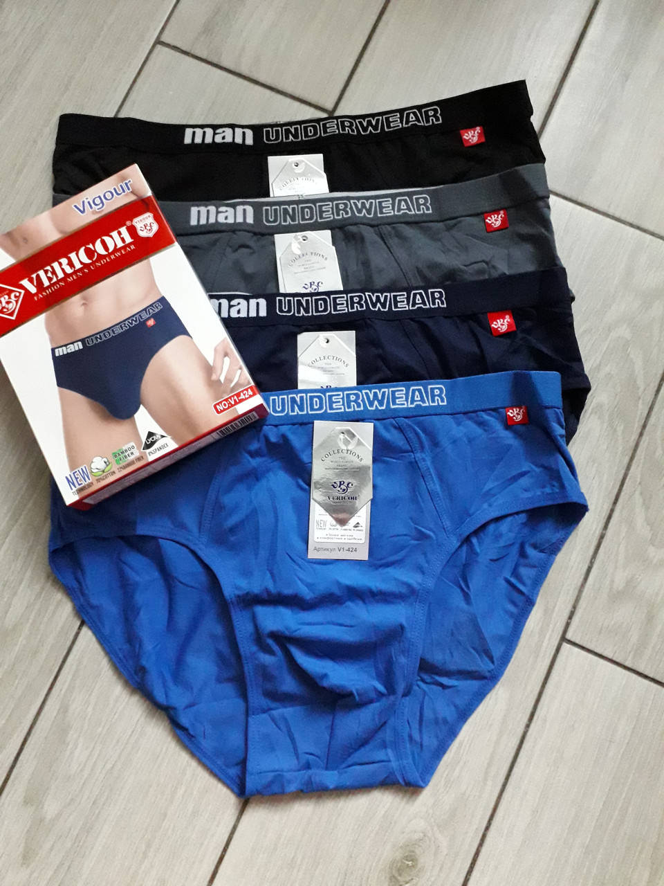 

Мужские трусы VERICOH, котон и бамбук .