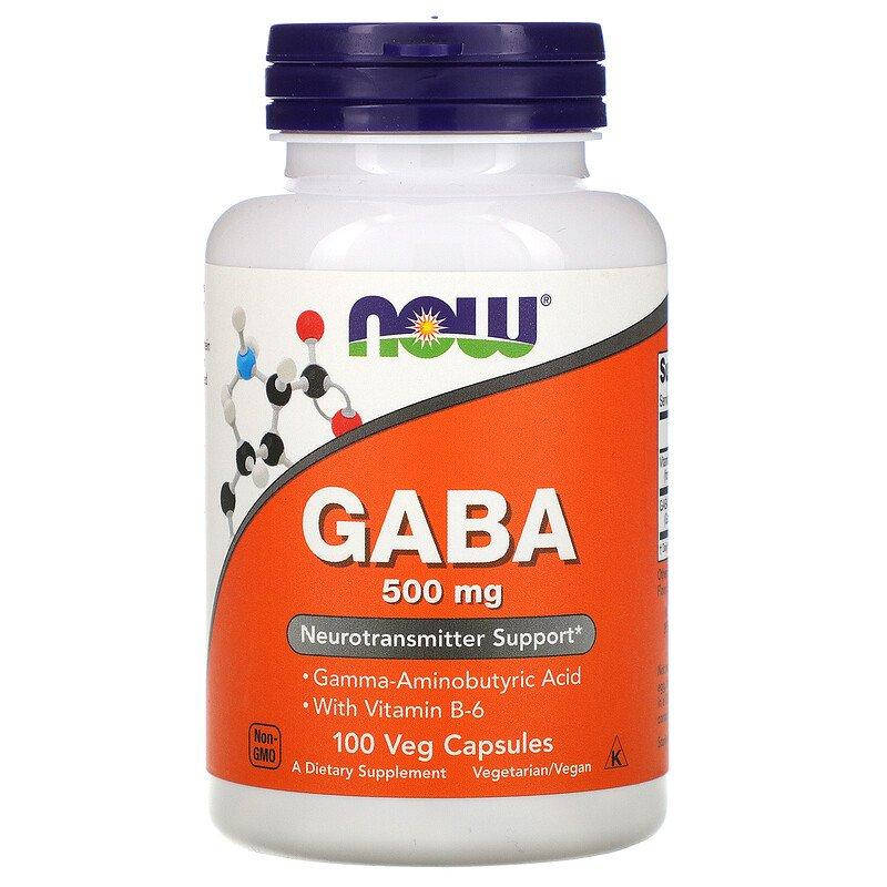 

Гамма-аминомасляная кислота (GABA), Now Foods, 500 мг, 100 капсул (NOW-00087)