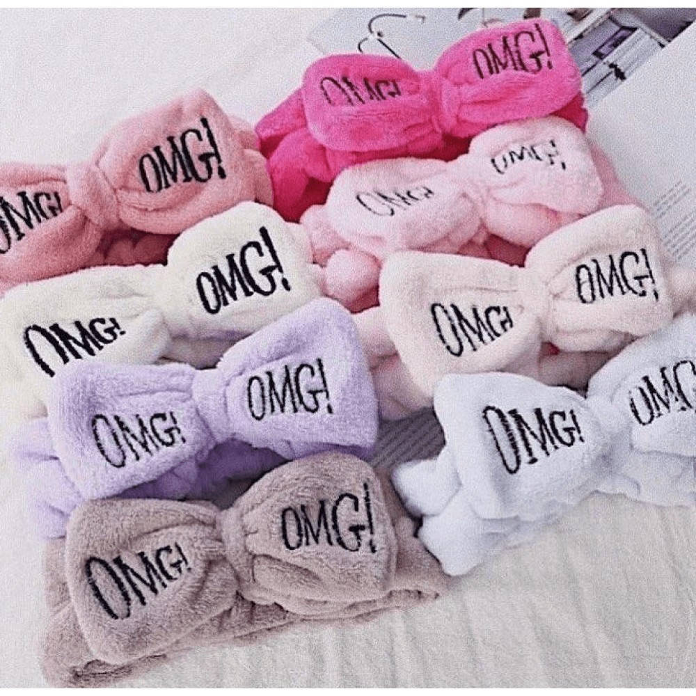 

Косметическая повязка на голову для макияжа бант "OMG! Hair Band", Разные цвета