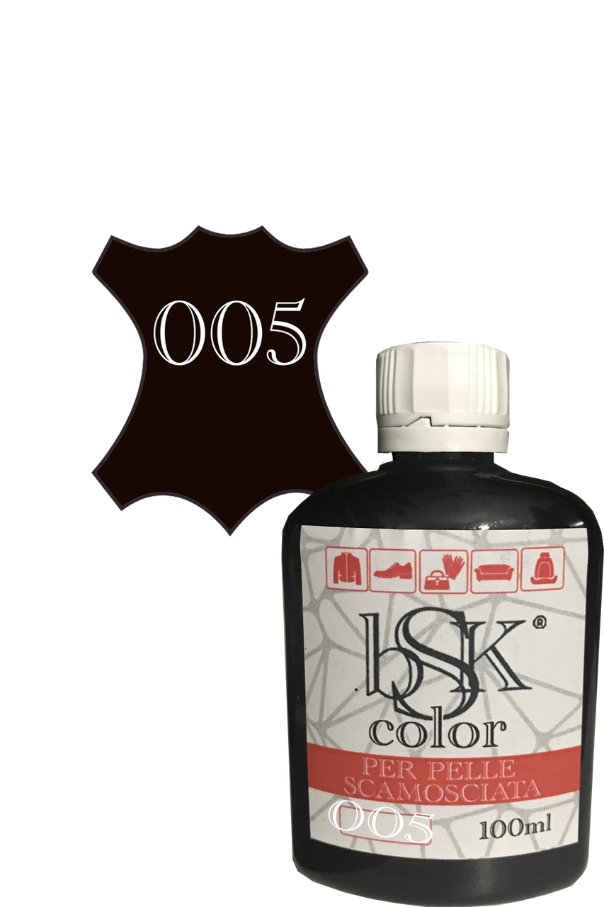 

Краска для кожи цвет темно-коричневый bsk-color 100 мл