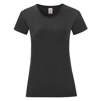 

Женская Футболка Iconic Чёрная Fruit of the loom 61-432-36 XL, Черный