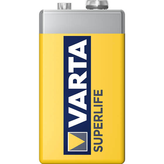 

Батарейка солевая Varta Superlife крона 6F22 9V (трей)