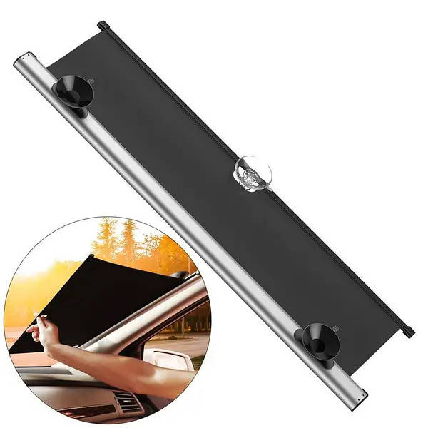 

Автомобильная солнцезащитная шторка Baseus Auto Close Car Front Window Sunshade (0.58m) silver