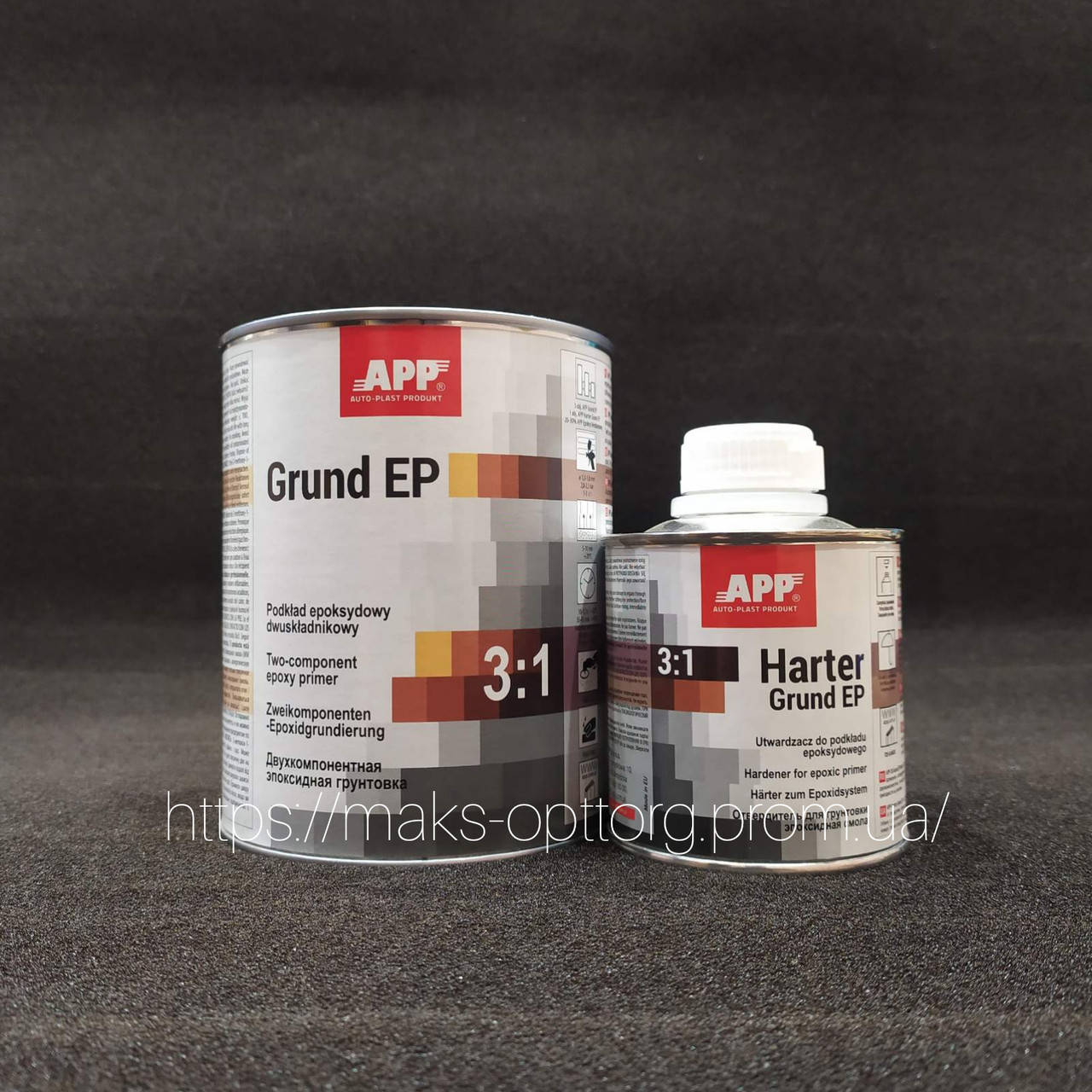 

APP 2K-Grund EP Эпоксидный грунт 1л+0.2л отвердитель