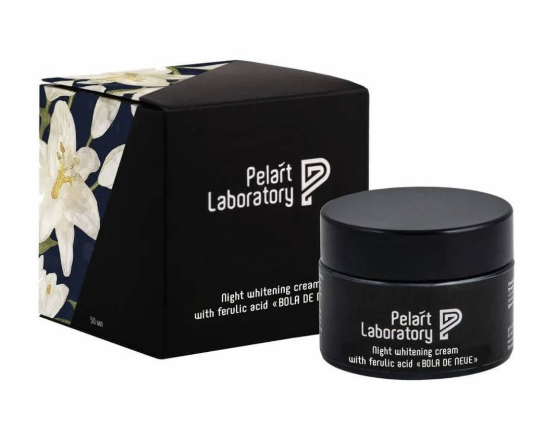 

Ночной отбеливающий крем с феруловой кислотой BOLA DE NEVE Pelart, 50 ml