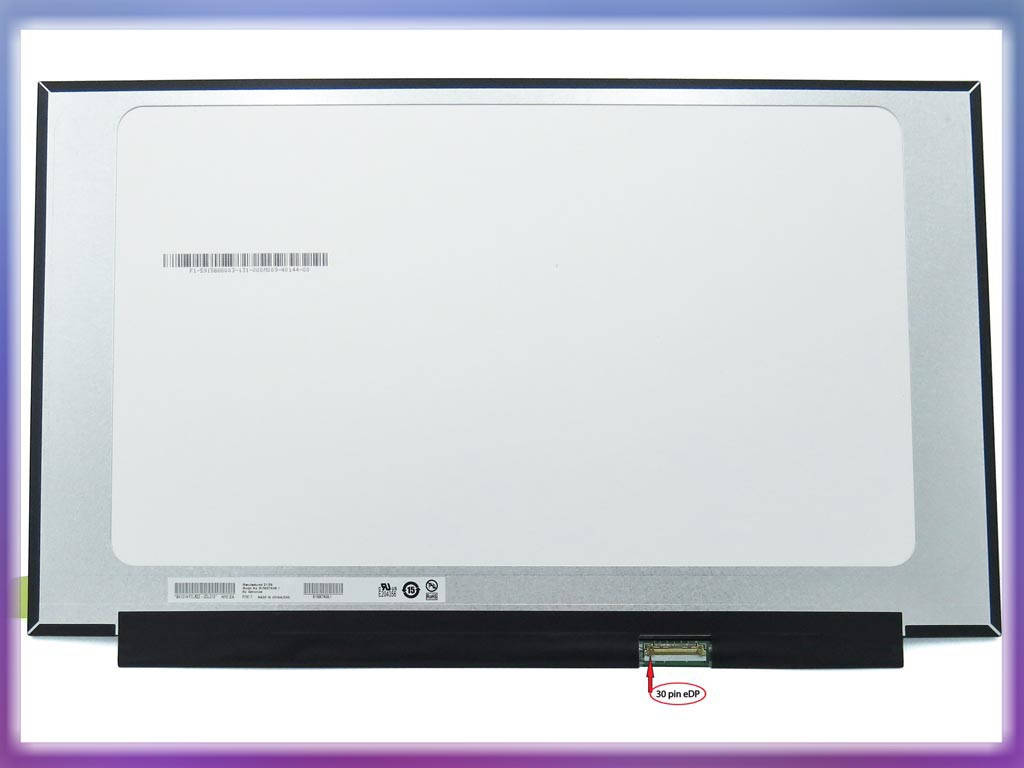 

Матрица 15.6" Slim eDP (1366*768, 350мм, 30pin справа, Без креплений) AUO B156XTN08.1 Матовая. Узкие рамки!