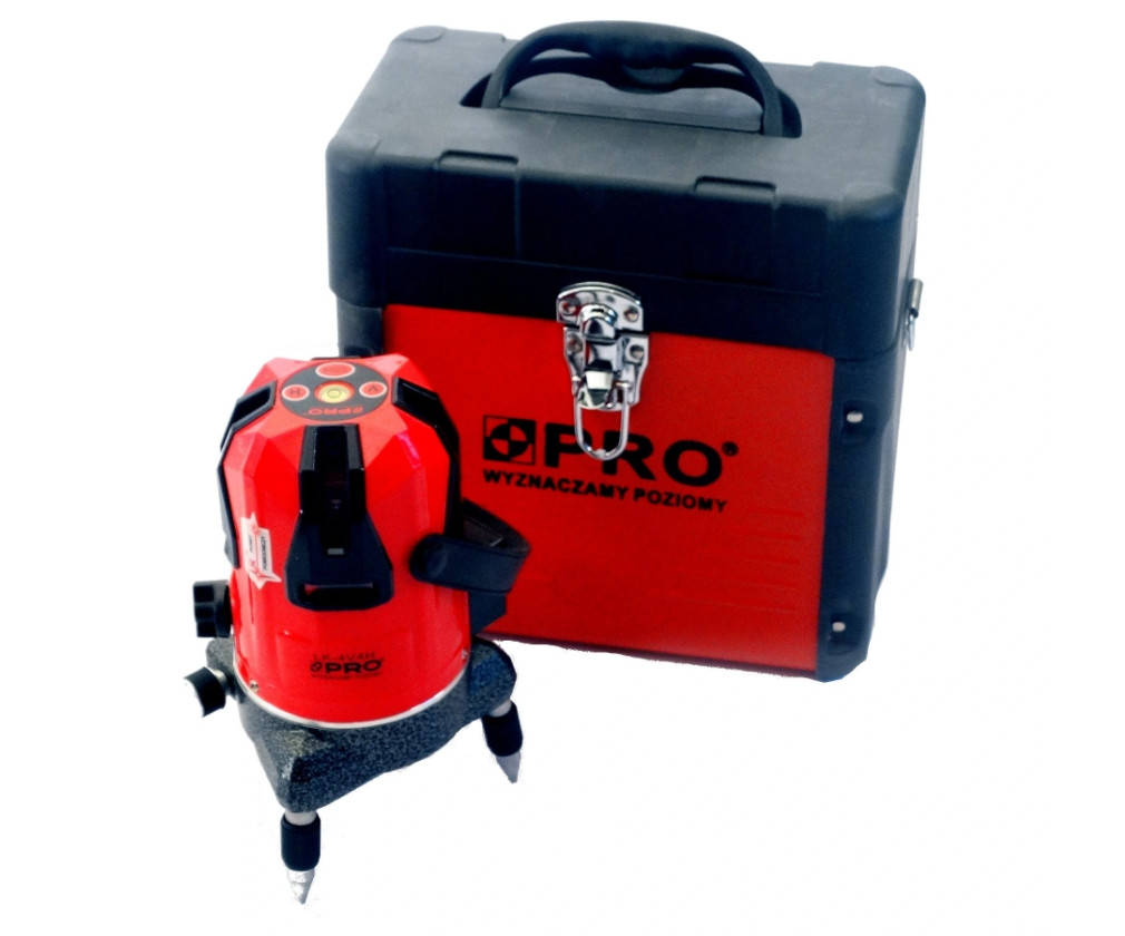 

Лазерный уровень нивелир PRO 4.1 ! 5 линий - 6 точек + Штатив в подарок