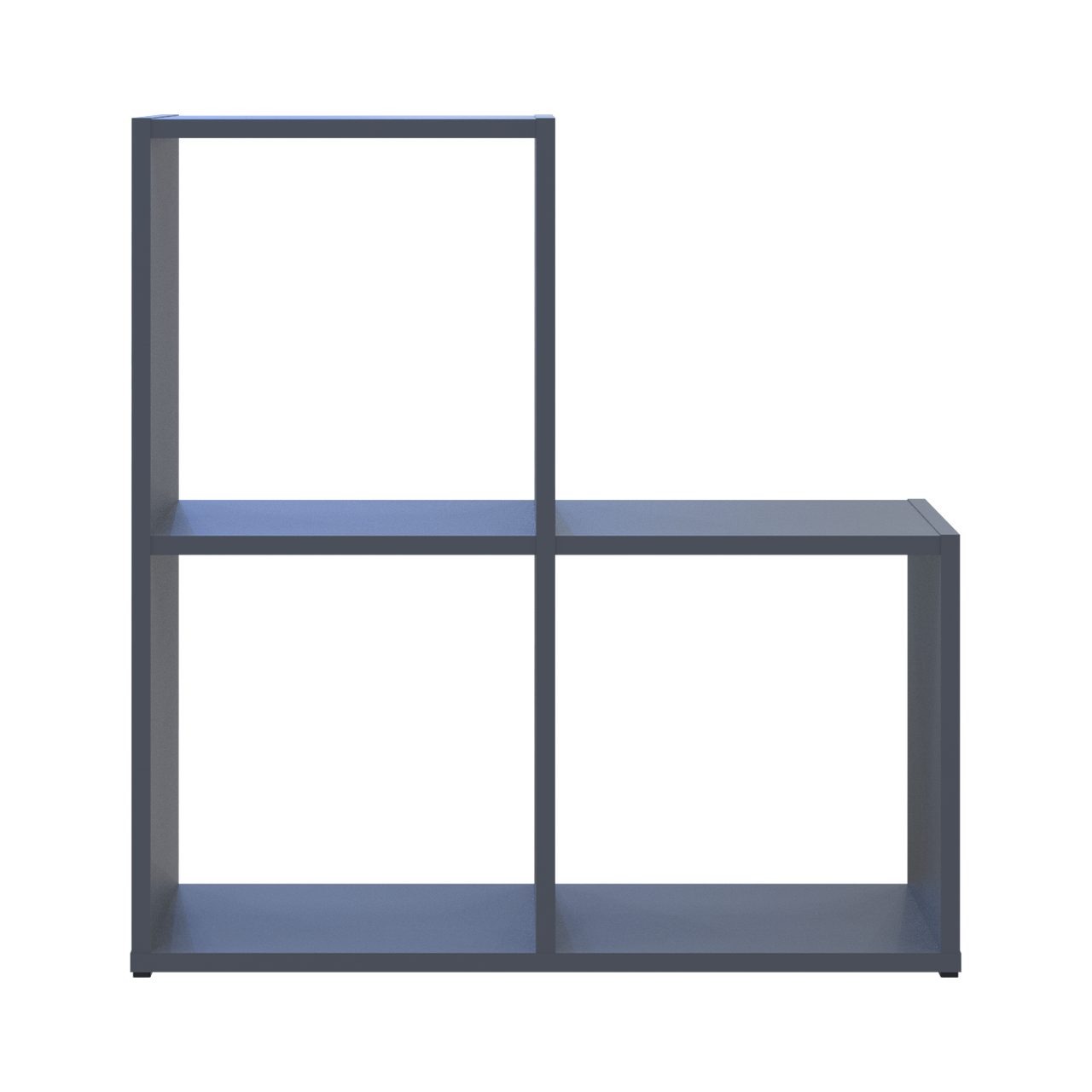 Стелаж Doros Степ 2х2 Графіт відкритий 69х28.8х71.4 (41516157) 4