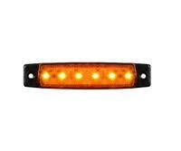 

Фонарь габаритный желтый LED (6 диодов) 100х25мм, 24V