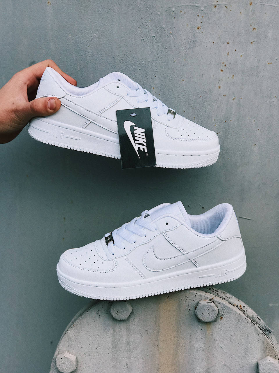 

Кроссовки белые Nike Air Force Кросівки Найк Аір Форс Білі 43, Белый