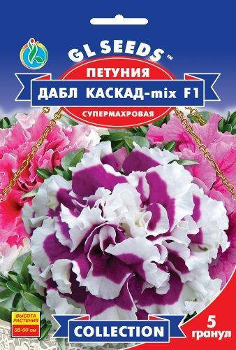 

Петуния махровая Дабл Каскад Микс F1 - 5 семян - Семена цветов
