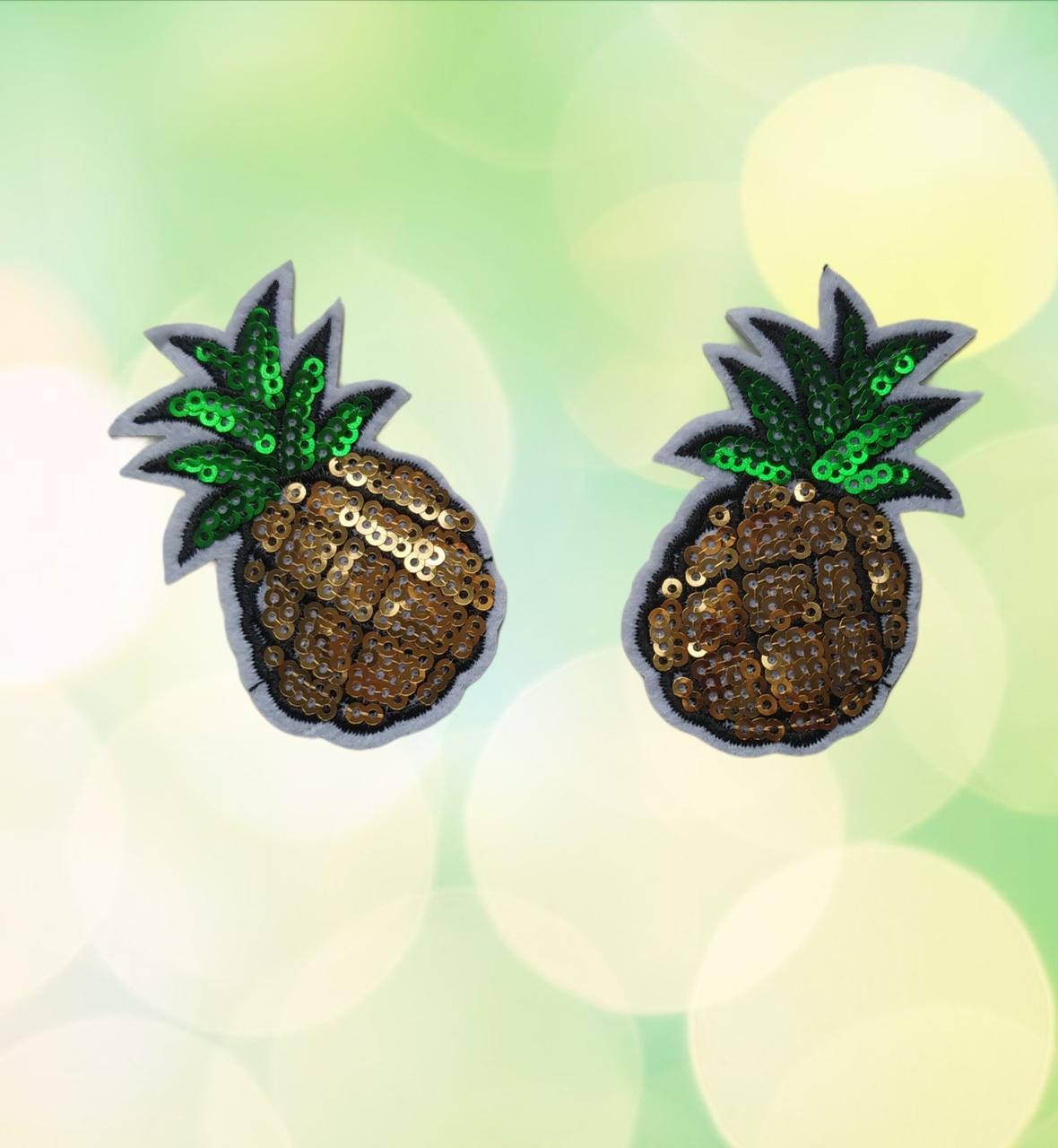 

1 шт Термонаклейка Ананас, нашивка на одежду, текстиль, термоаппликация