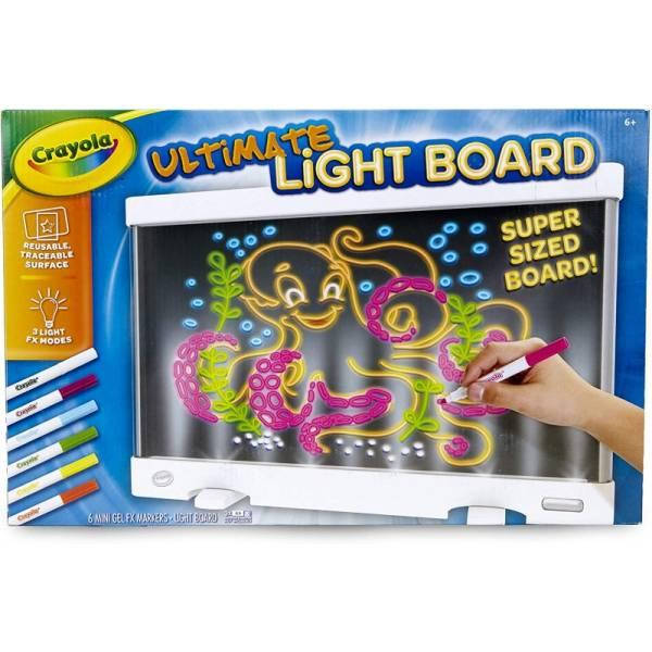 

Crayola Планшет с лед подсветкой 3 режима свечения белый 74-7245 Ultimate Light Board Drawing Tablet
