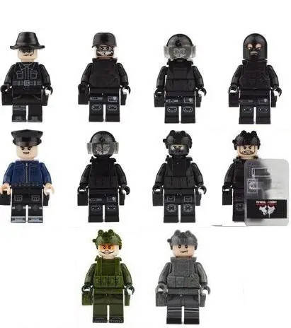 

Фигурки человечки военные спецназ полиция солдаты swat для лего lego