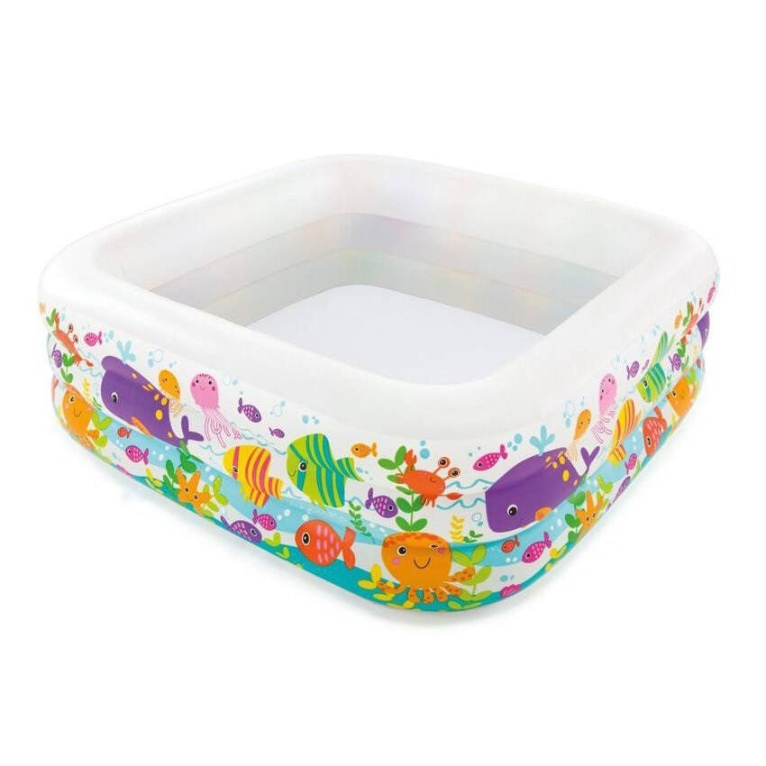 

Надувной бассейн размером 159х159х50 см, 57471 NP "Голубая лагуна", объём: 344 л, от 3-х лет, Голубой