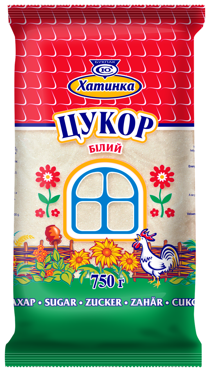 

Сахар белый, ТМ Хатинка, 0,75кг