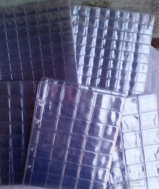 

Лист (файл) для монет 12,20,24,35,48,70,88 ячеек. Р-р листа 200х250 мм.