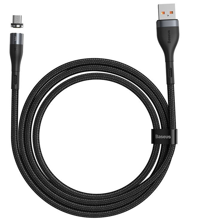 

Кабель магнитный Baseus Micro USB CAMXC-KG1, 1 м, 2.1A, черный