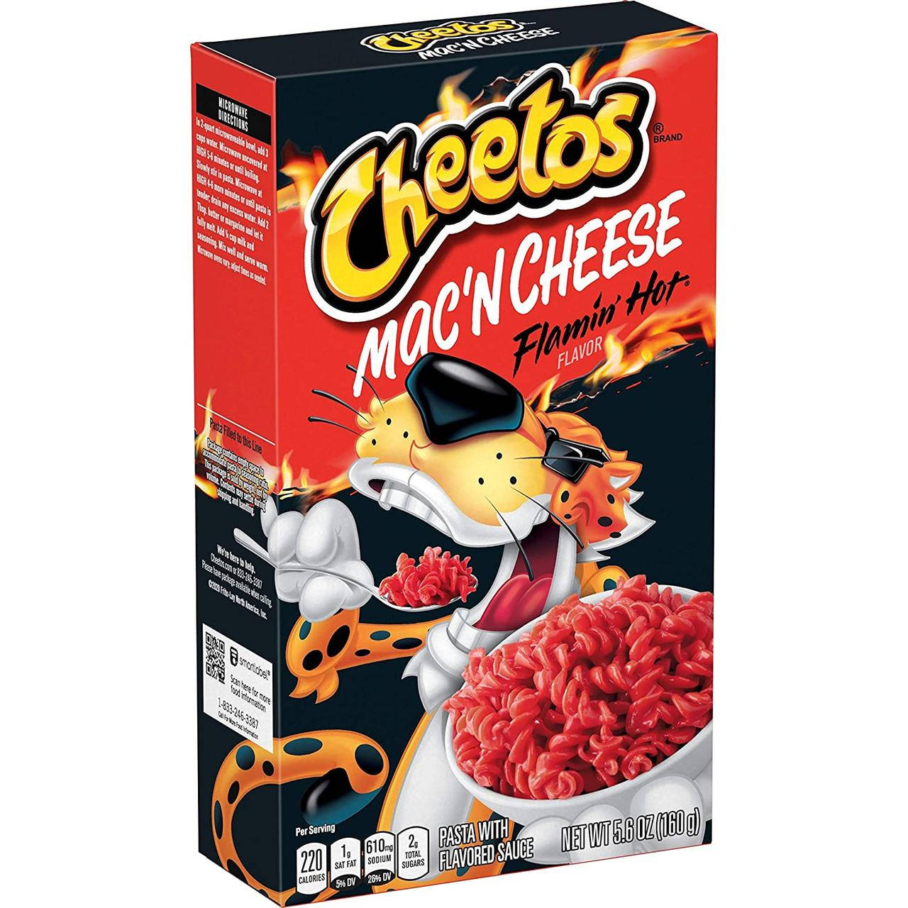 

Острые макароны с сыром Cheetos Mac’n Cheese Flamin Hot 160g