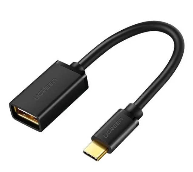 

Кабель-адаптер Ugreen US154 Type-C OTG адаптер 15СМ Black, Черный