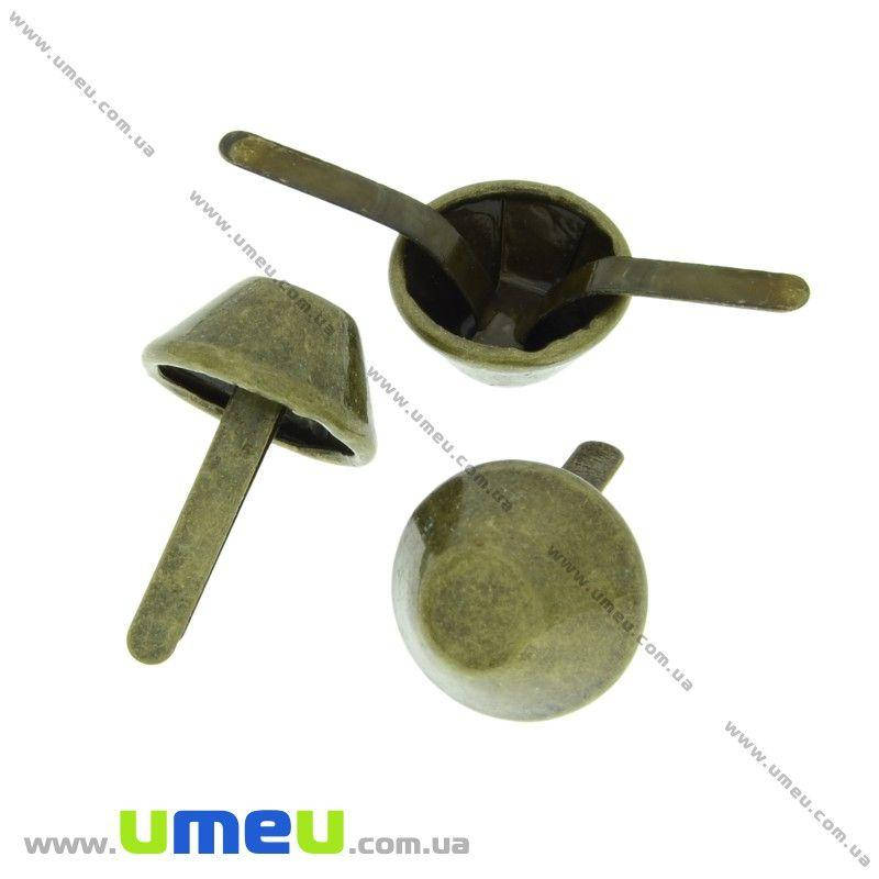 

Ножка для сумок, 15х8 мм, Античная бронза, 1 шт (BAG-033149)