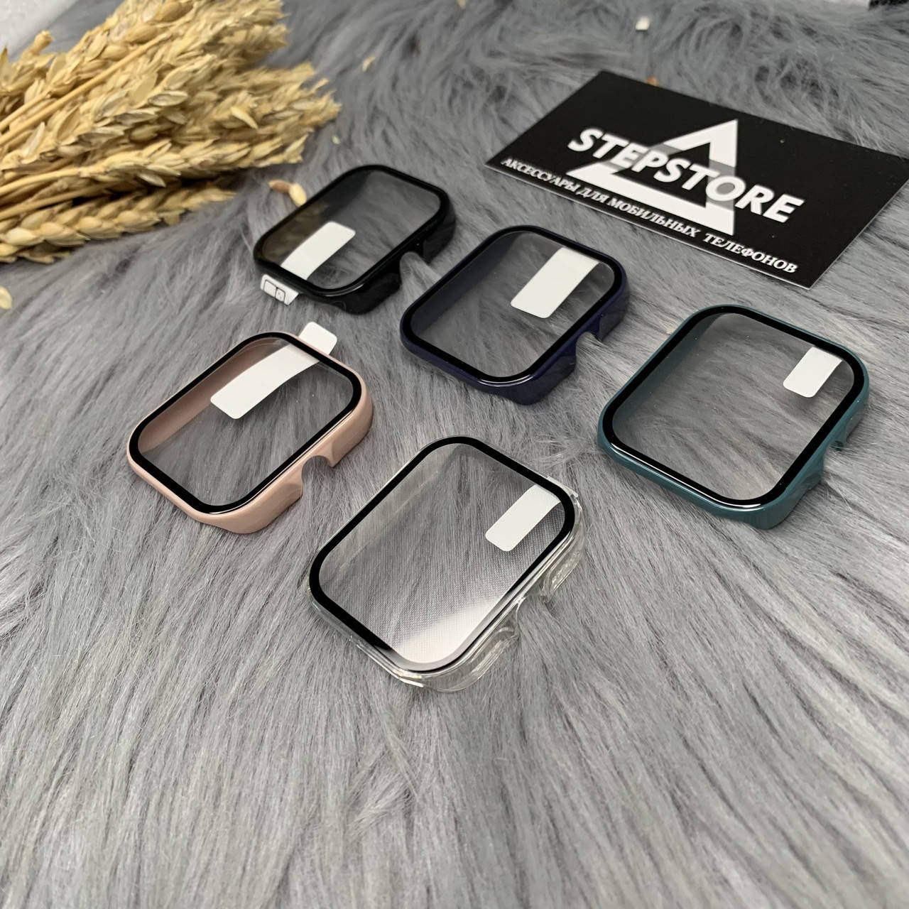 

Чехол 360 бампер для Amazfit GTS 3 противоударный глянцевый защитное стекло