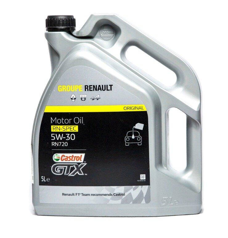 

Масло моторное Castrol GTX RN 5W-30 RN 0720 5л. Renault Group 7711658108 (оригинал)