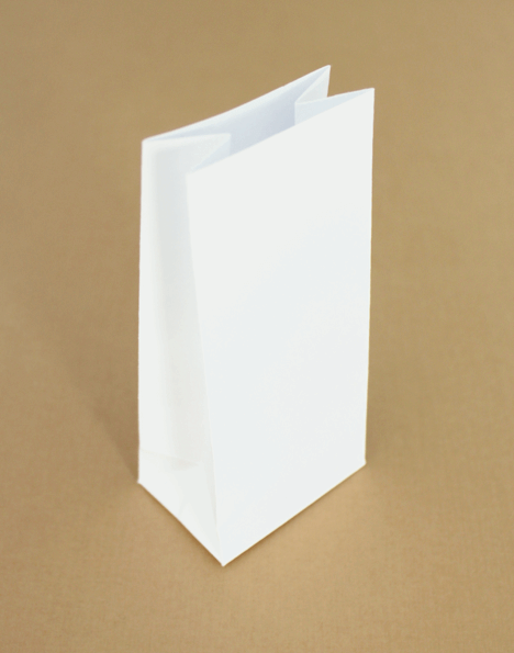 

Пакеты бумажные подарочные фасовочные чай кофе косметика сухофрукт 85х65х190 (500шт/уп, крафт белый 70г/м2)