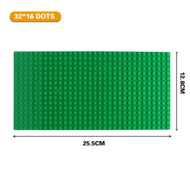 

Базовая пластина для констукторов Lego 32x16 (25.5x12.7cm) Green, Зелёный