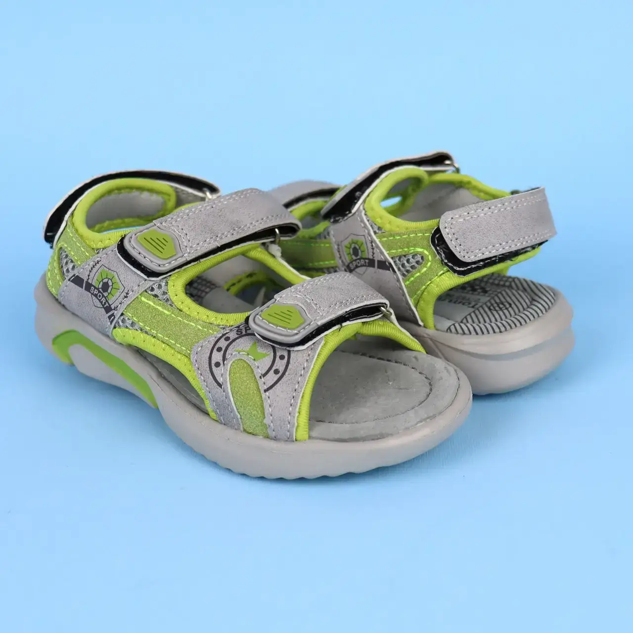 

5206A Летние серые босоножки для мальчиков тм Том.м размер 26-29 27, Серый