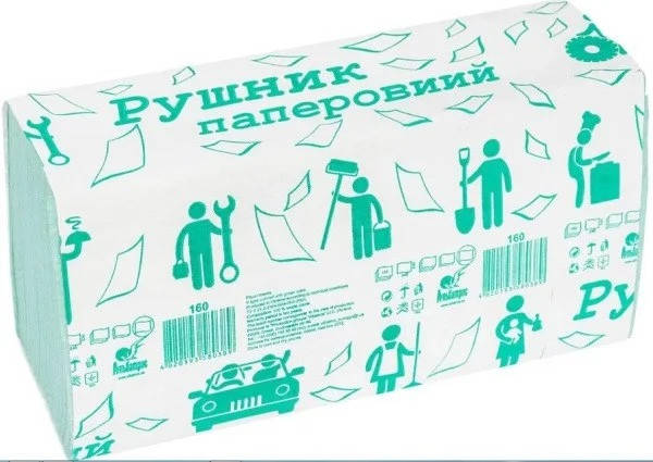 

Полотенца для рук V-укладка 1 слой 160 шт Альбатрос зеленый, Зелёный