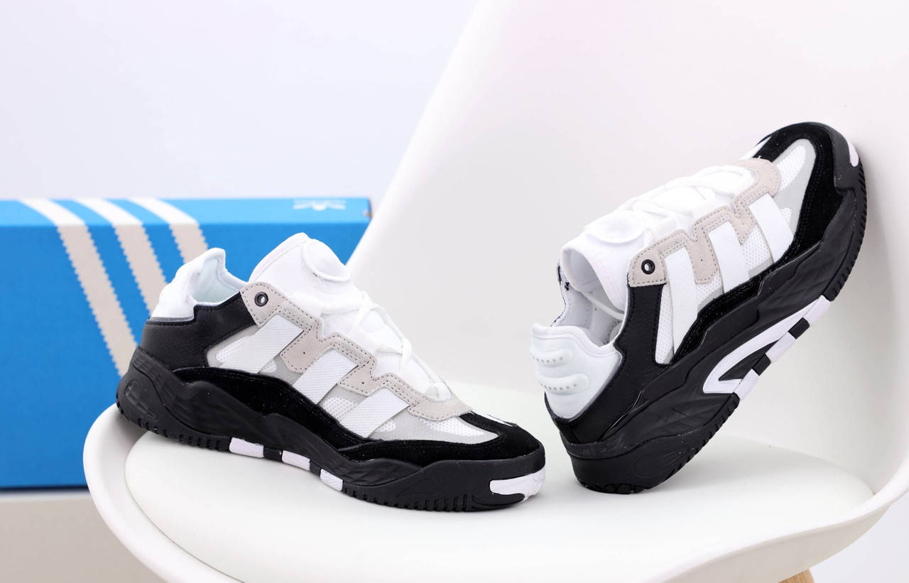 

Мужские кроссовки Adidas Niteball Black-White (Черно-Белый)