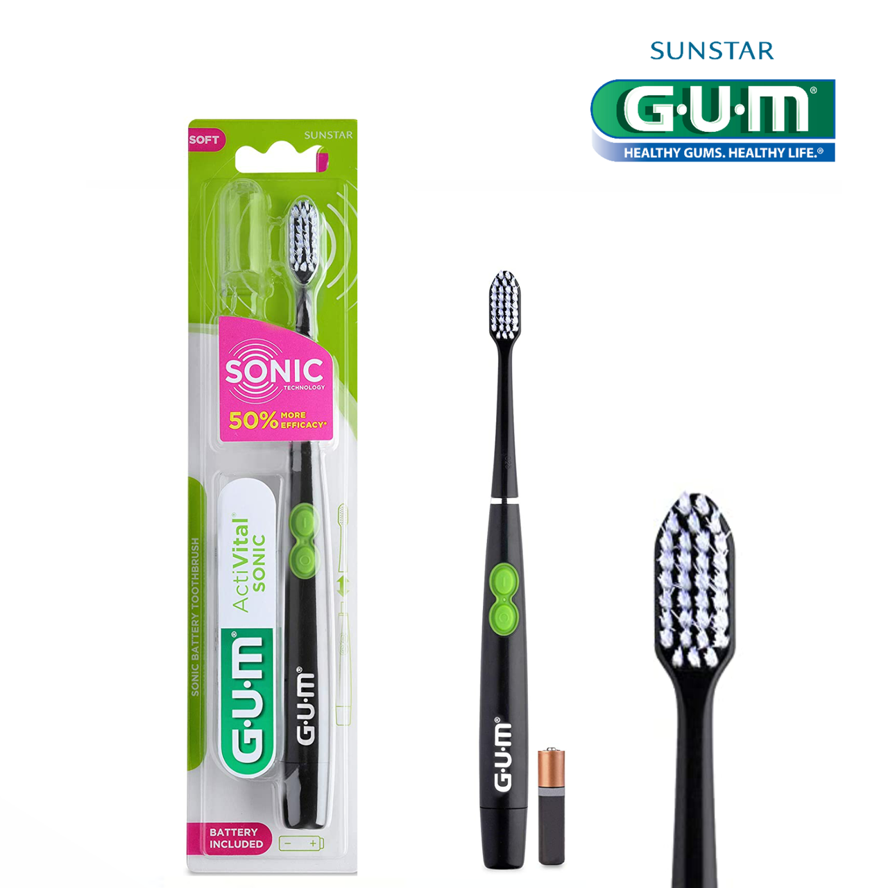

Зубная щетка Gum Activital SonicC Power