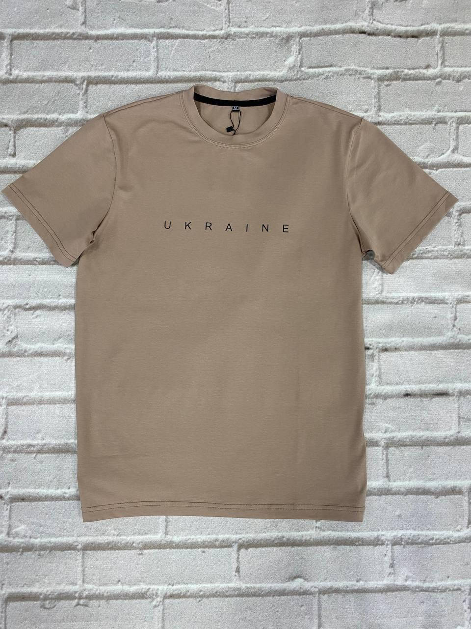 

Футболка мужская патриотическая "Ukraine" бежевый 804400 L