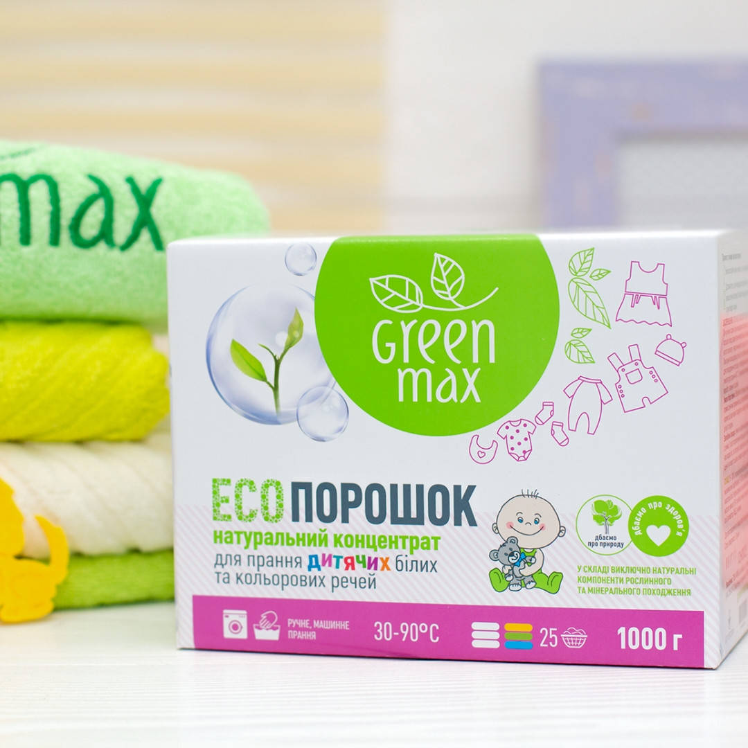 

ЭКО детский порошок для стирки ТМ GREEN MAX