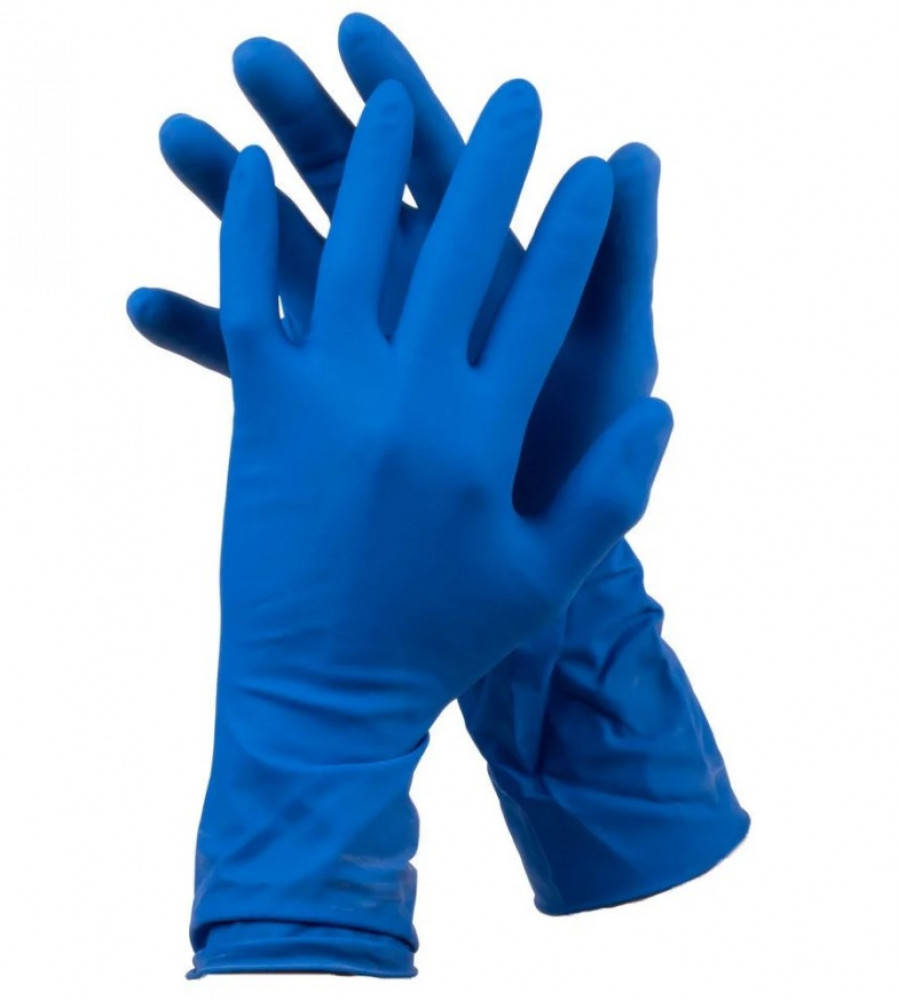 

Перчатки нитриловые неопудренные синие L Nitrylex Basic 100 шт/уп, Синий
