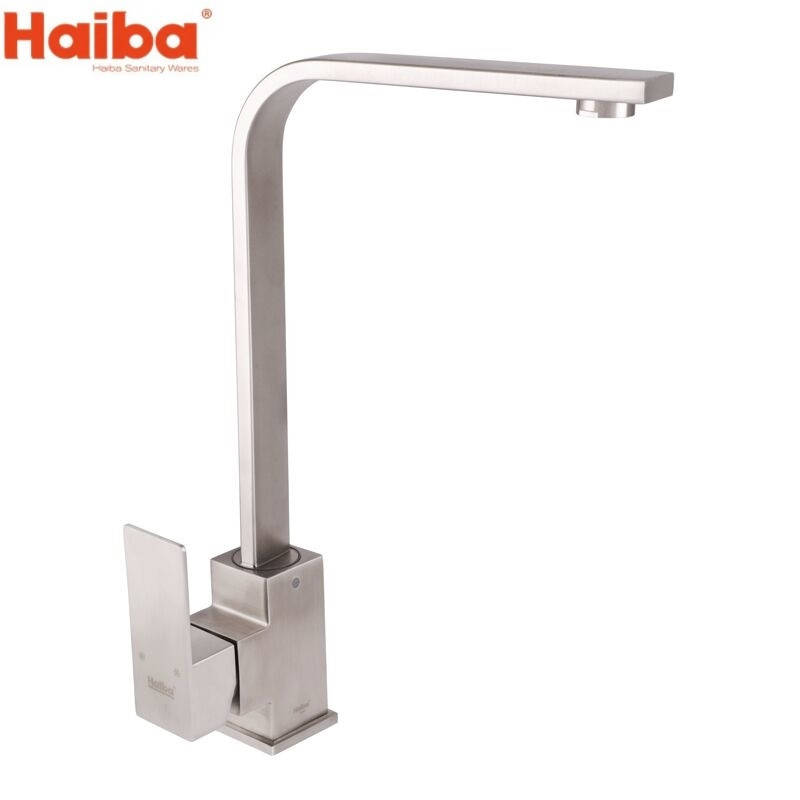 

Смеситель для кухни из нержавейки Haiba KUB 011, Металлик