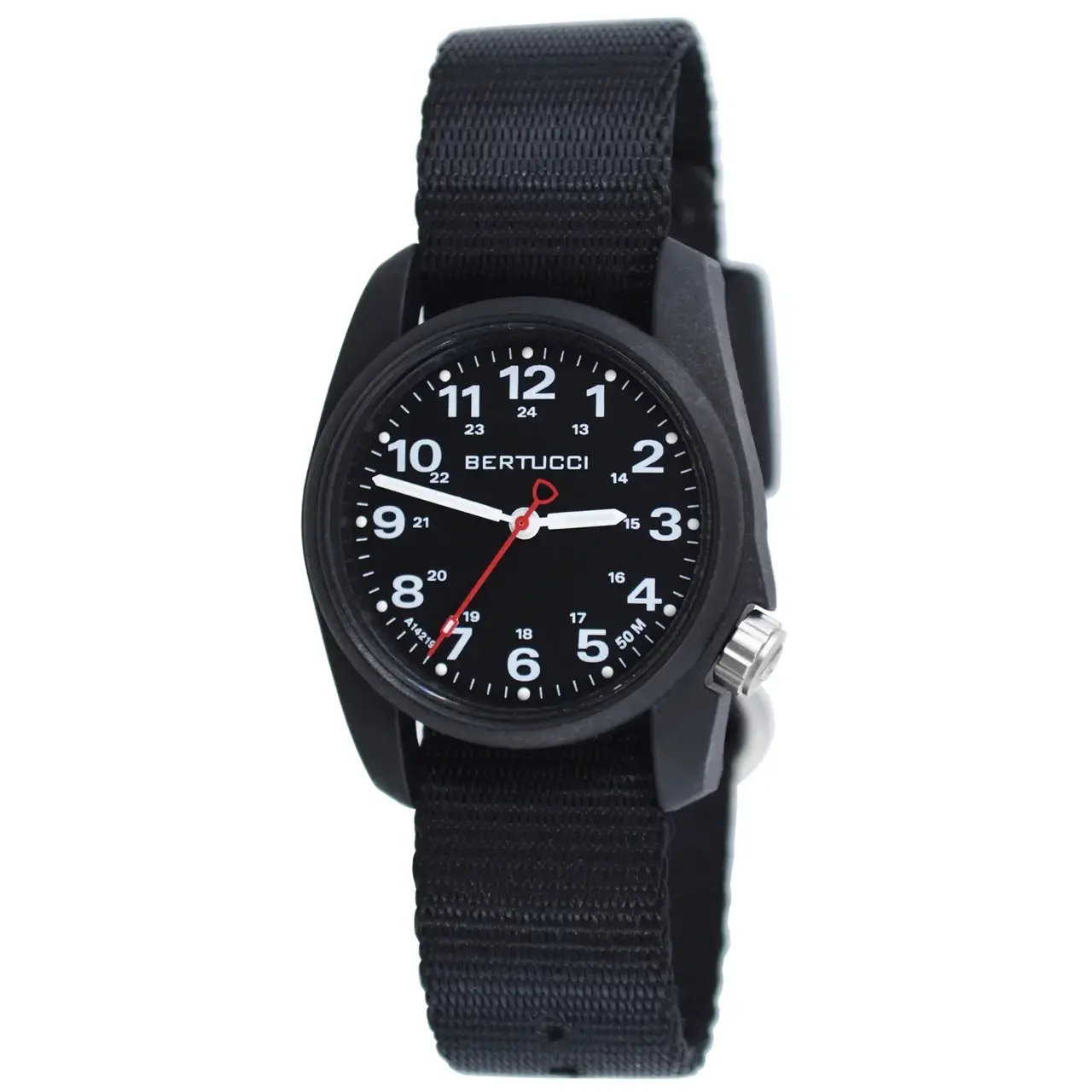 

Мужские часы Bertucci 10500 A-1R FIELD COMFORT™ - BLACK DIAL, BLACK COMFORT-WEBB™ BAND